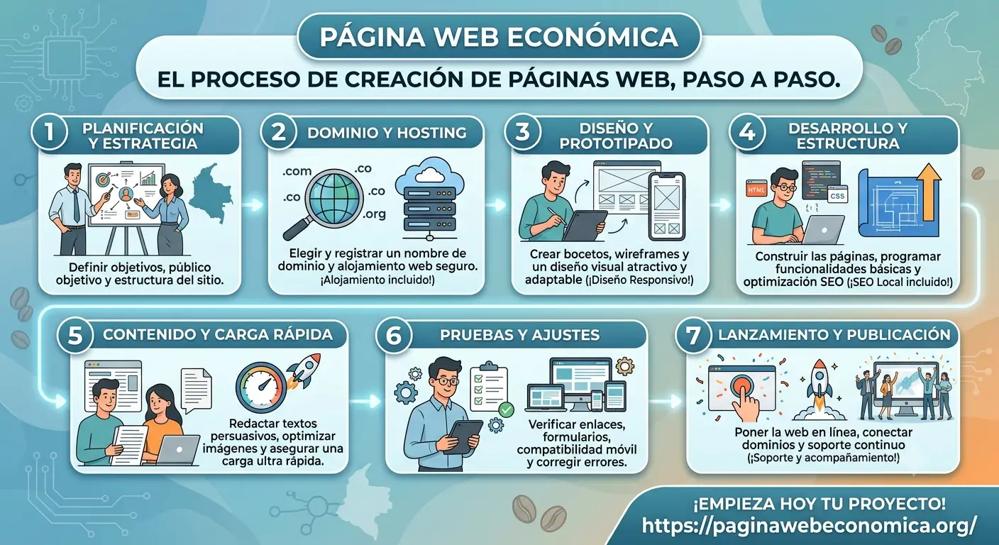 Creación de Páginas Web en Colombia: Cómo Funciona